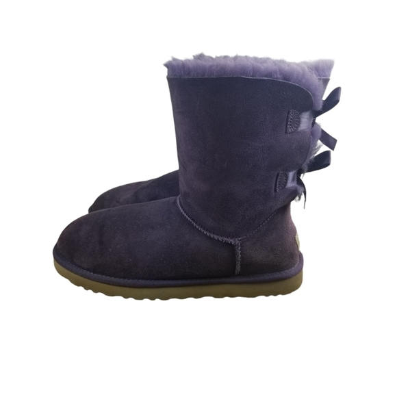 Ugg Bailey Bow II purple shearling bow boots - Picture 1 of 12
